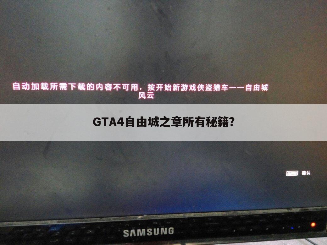 GTA4自由城之章所有秘籍？