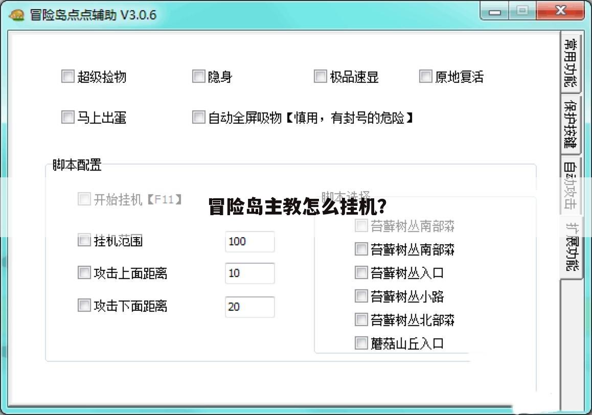 冒险岛主教怎么挂机？