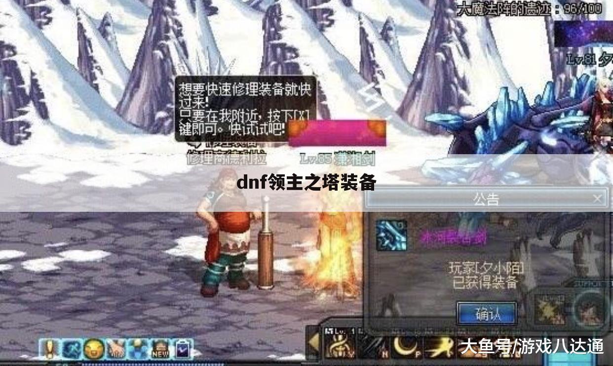 dnf领主之塔装备