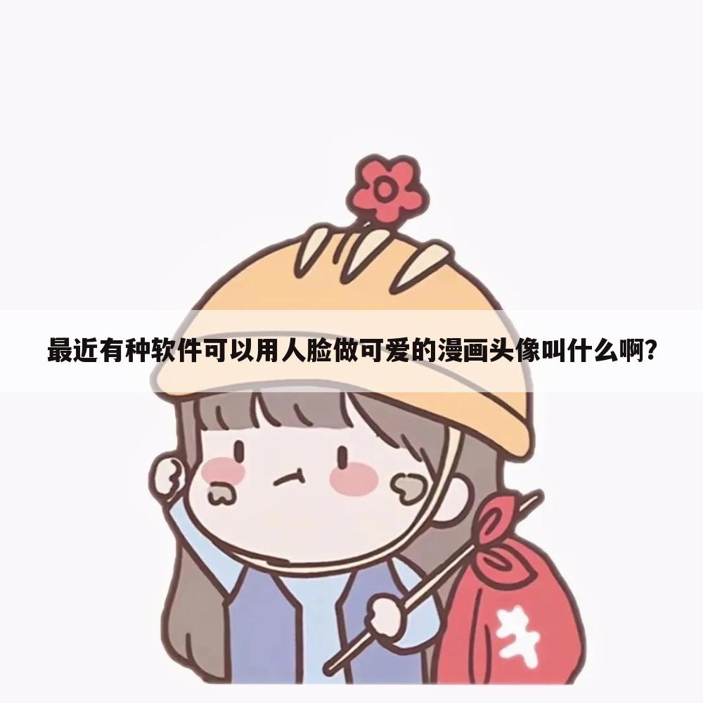 最近有种软件可以用人脸做可爱的漫画头像叫什么啊？