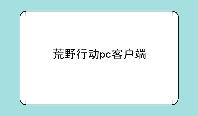 荒野行动pc客户端