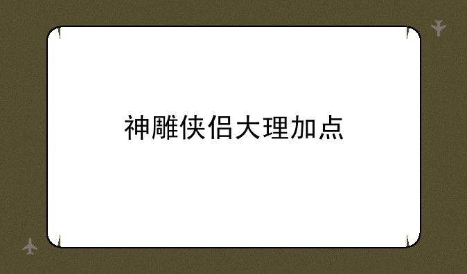 神雕侠侣大理加点