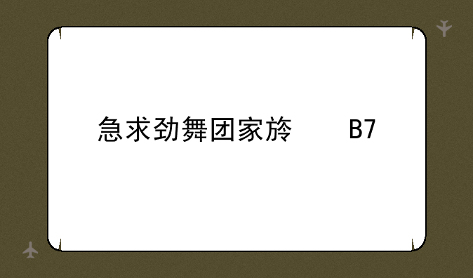 急求劲舞团家族名字