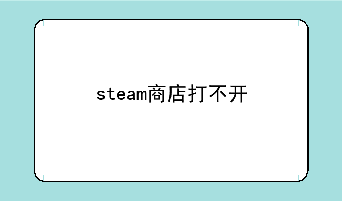 steam商店打不开