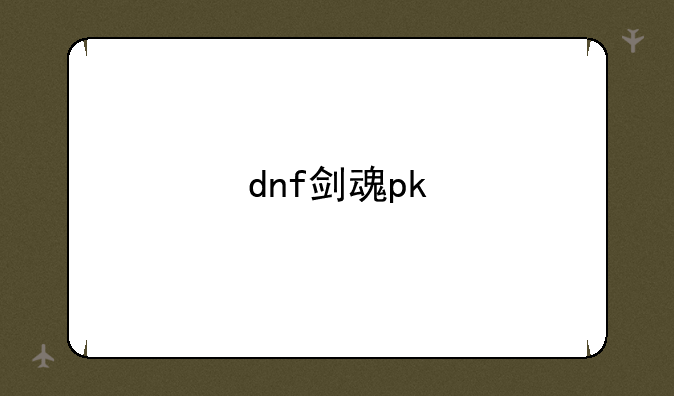 dnf剑魂pk