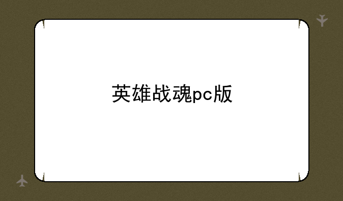 英雄战魂pc版